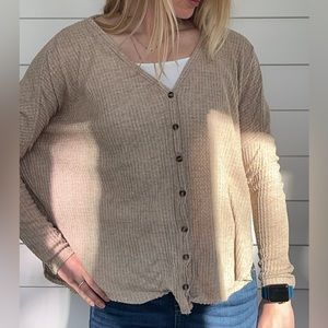 Tan Cardigan